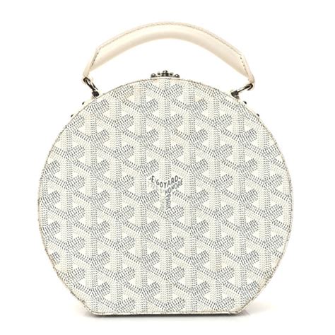 goyard hatbox|GOYARD Goyardine Alto Hatbox White 1292252 .